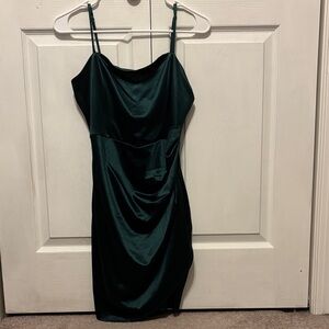 Emerald Sundae Dark Green Mini Dress